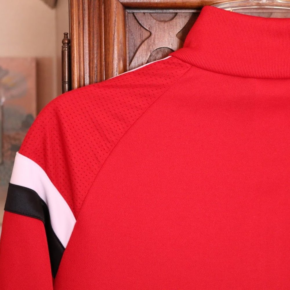 RELIST - Adidas 3 Stripes Soccer Tiro Track Jacket CVU Red/White 3-stripes - S - Picture 11 of 16